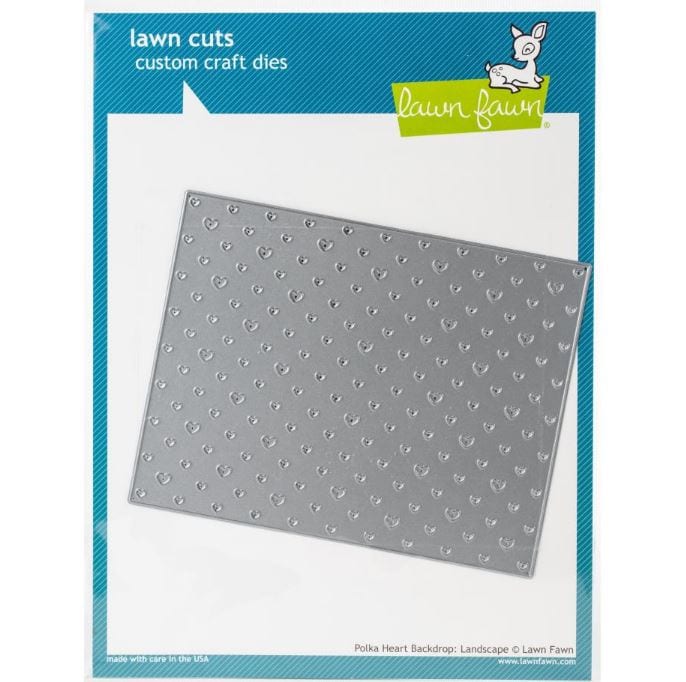 Lawn Fawn Portrait Polka Hear Cuts Die