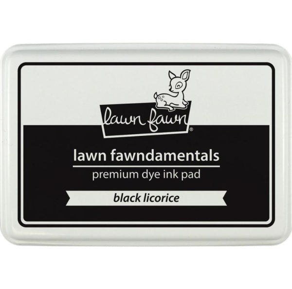 Lawn Fawn Black Licorice Premium Dye Ink Pad for Stamping