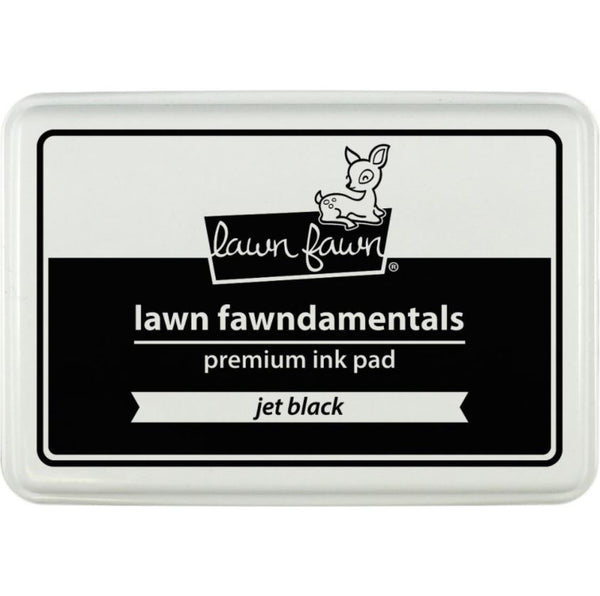 Lawn Fawn Jet Black Premium Ink Pad for Stamping (Alcohol Based Marker Friendly)