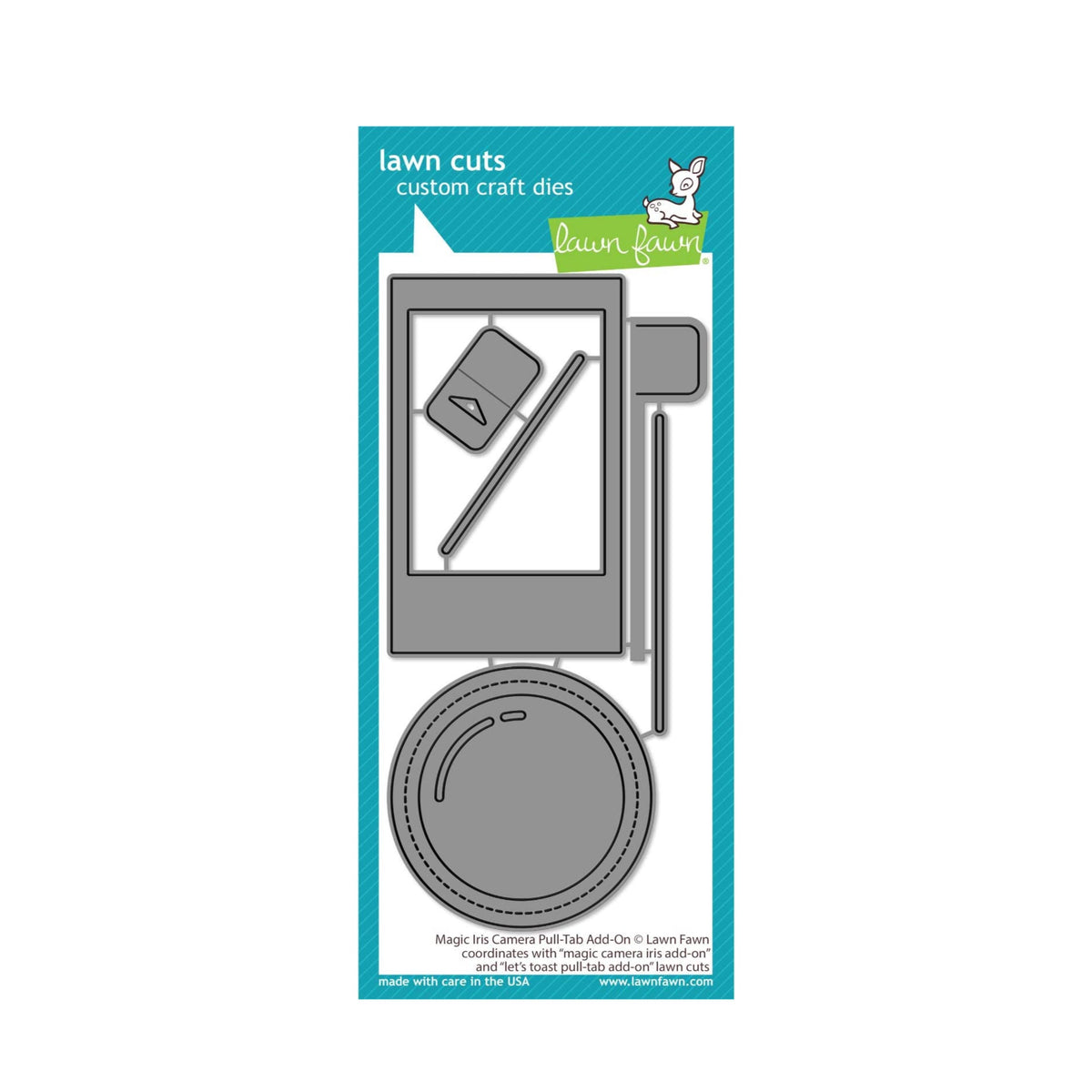 Lawn Cuts Magic Iris Camera Pull-Tab Add-On Custom Craft Die