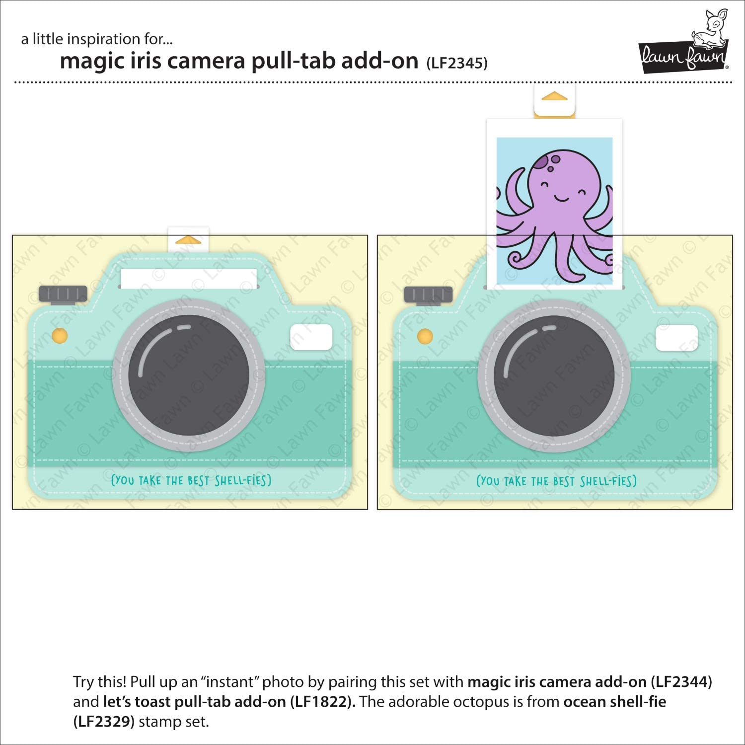 Lawn Cuts Magic Iris Camera Pull-Tab Add-On Custom Craft Die