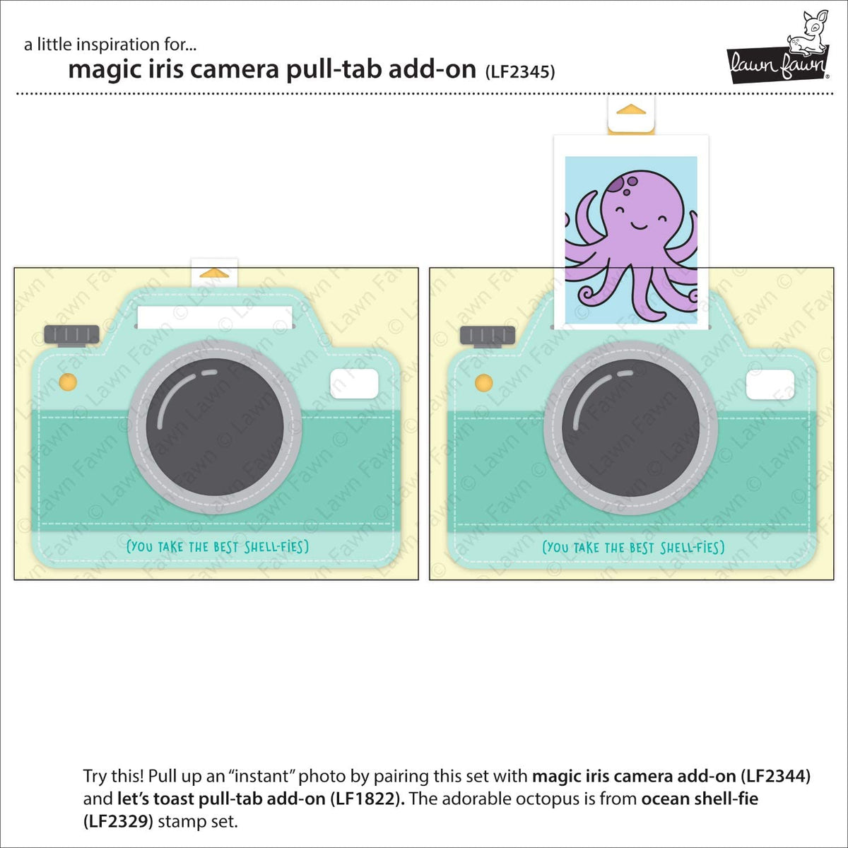 Lawn Cuts Magic Iris Camera Pull-Tab Add-On Custom Craft Die