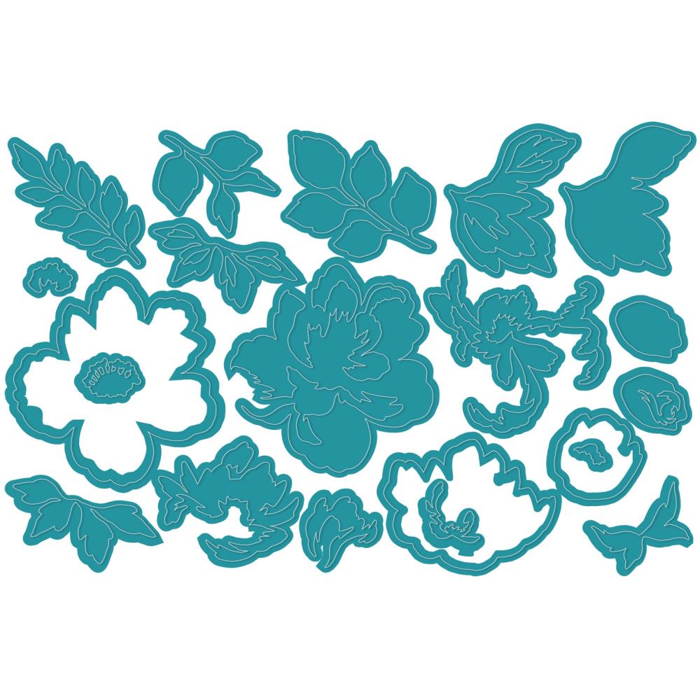 We R Memory Keepers Layered Florals Revolution Die