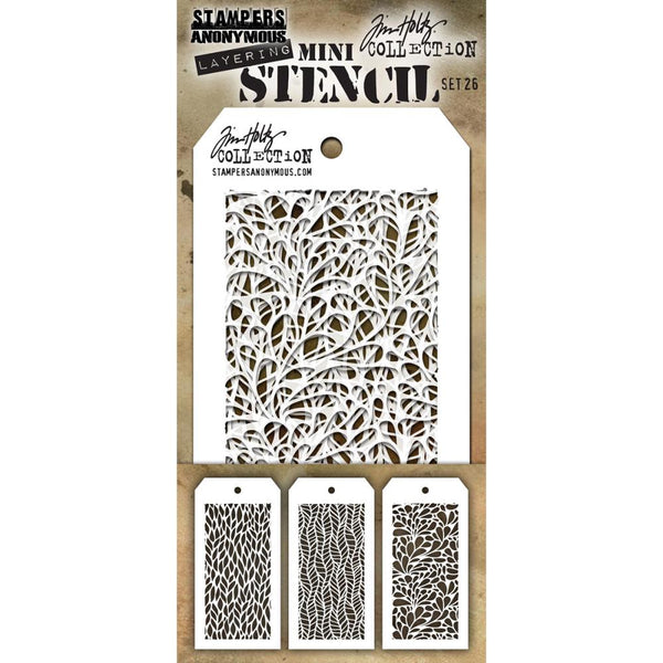 Stampers Anonymous Tim Holtz Mini Layered Stencil Set #26
