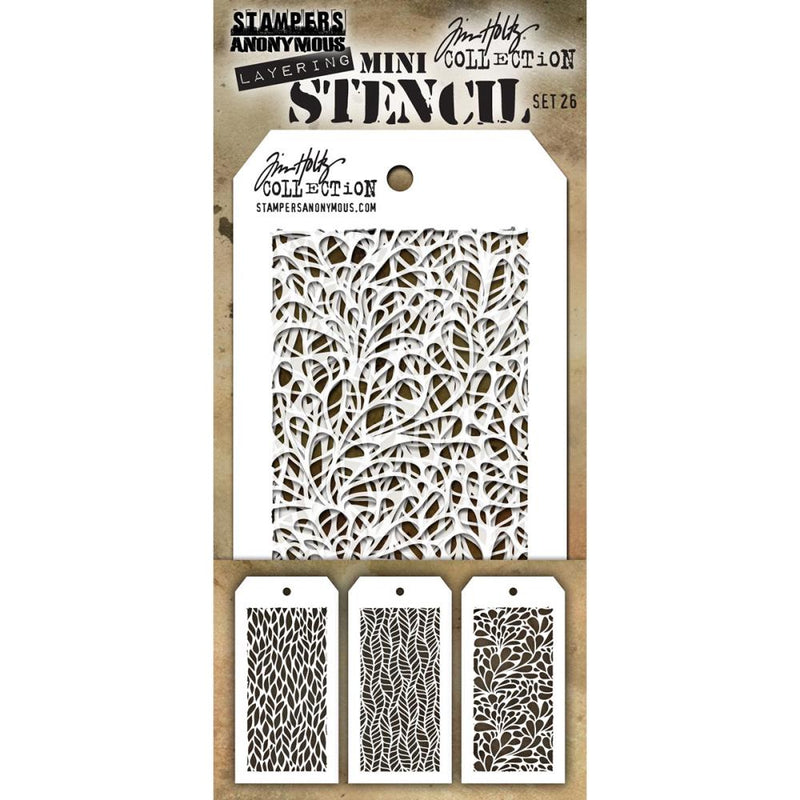 Stampers Anonymous Tim Holtz Mini Layered Stencil Set