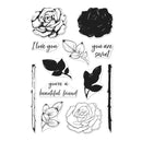 Hero Arts Layering Rose Stamp Set CM243