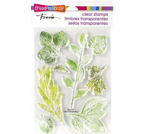 Stampendous Leafy Imprint Perfectly Clear Stamps