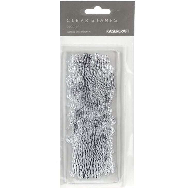 Kaisercraft Leather Texture Clear Stamps 2