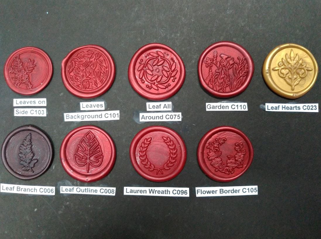(Options Set 2) Wax Seals Leaves, Trees, Wreaths