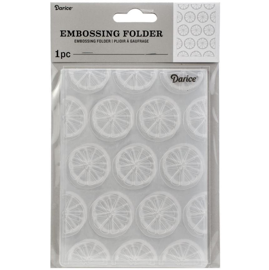 Lemon Rar Folder Darice Lemon Slice Embossing Folder