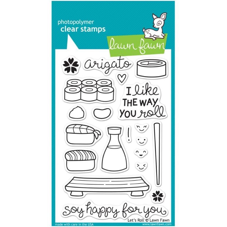 Lawn Fawn Let's Roll Clear Stamps 4