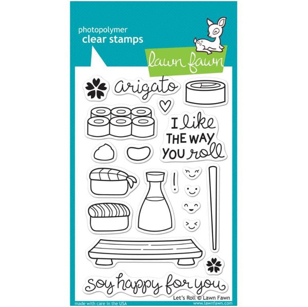 Lawn Fawn Let's Roll Clear Stamps 4"x 6"