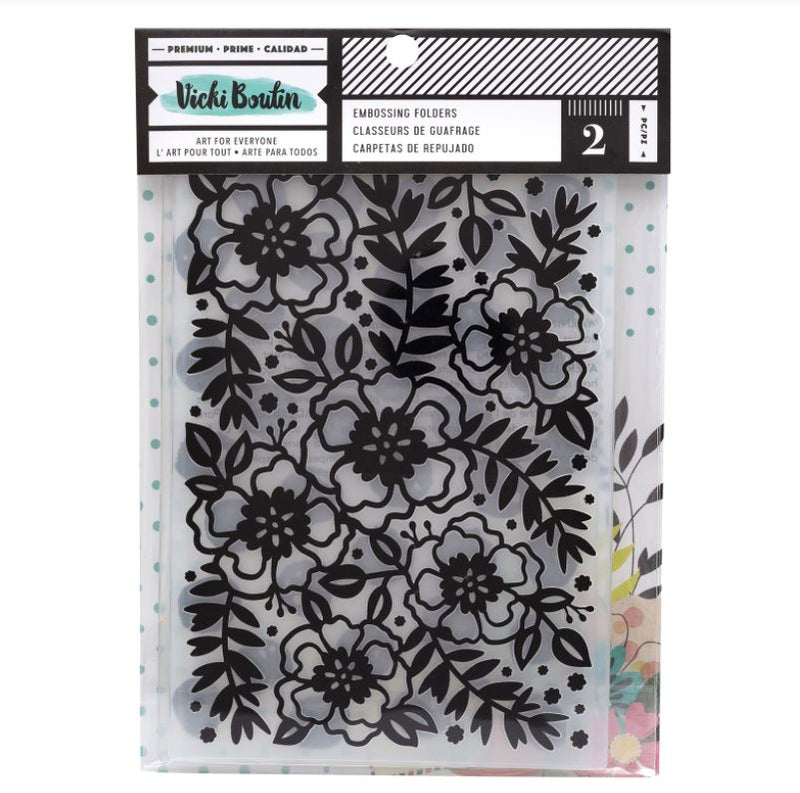 Vicki Boutin Let's Wander Embossing Folder Set 8.5" x 6"