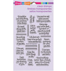 Stampendous Life Words Perfectly Clear Stamps