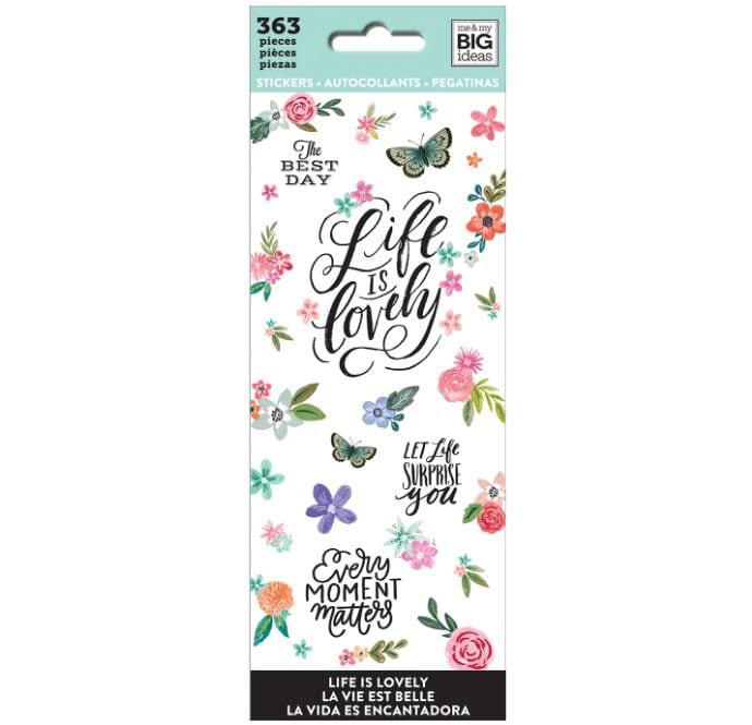 Me and My Big Ideas Life is Lovely Happy Planner Icon Stickers