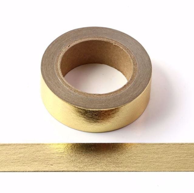 Solid Color Foil Washi Tape 15mm x 10m