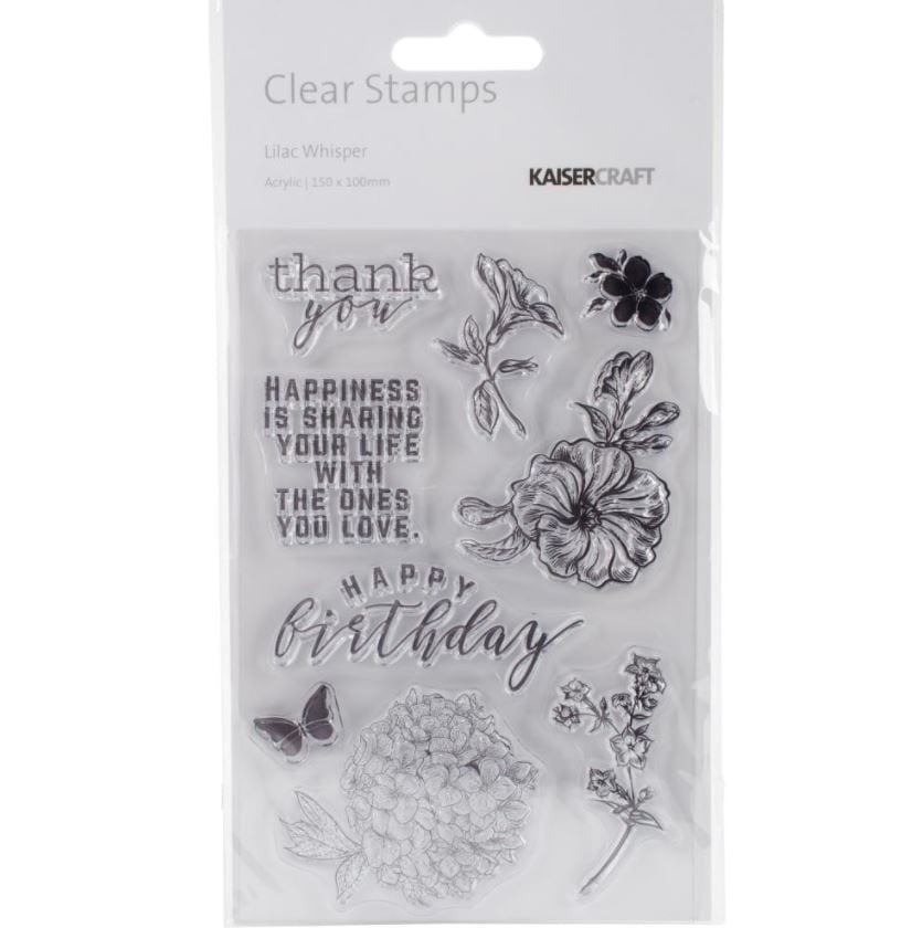 Kaisercraft Lilac Whisper Clear Stamps 4