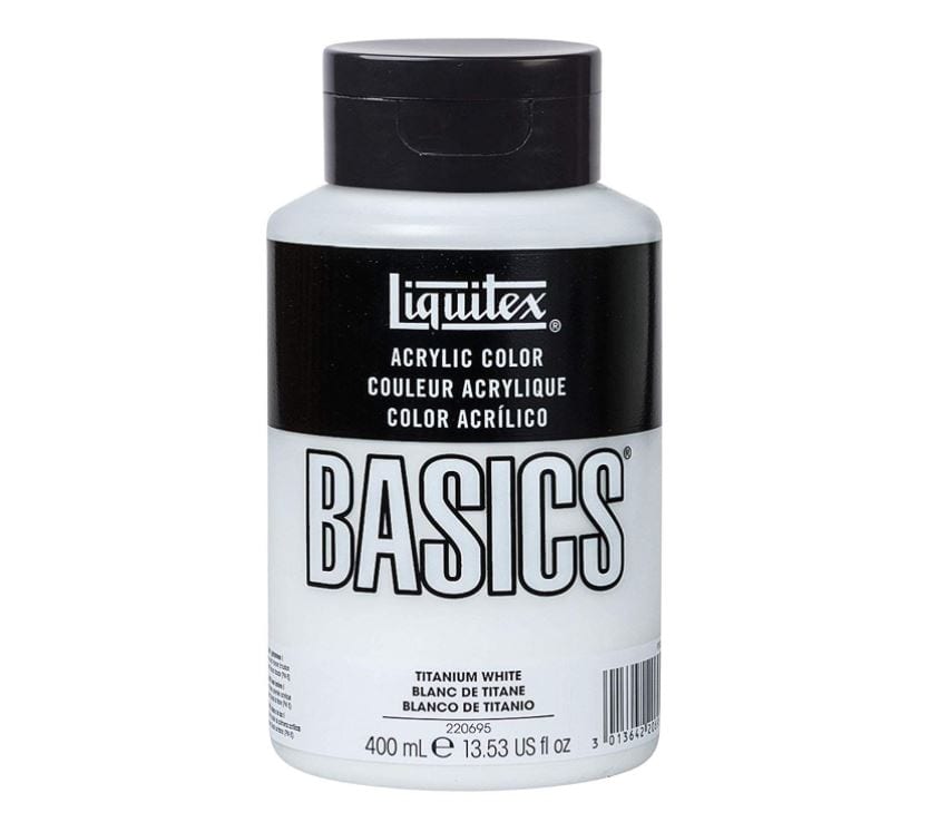 Liquitex Basics Acrylic Titanium White 400ml