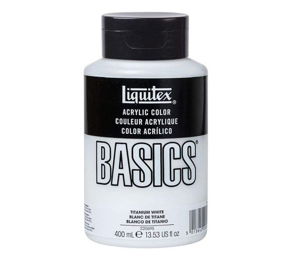 Liquitex Basics Acrylic Titanium White 400ml