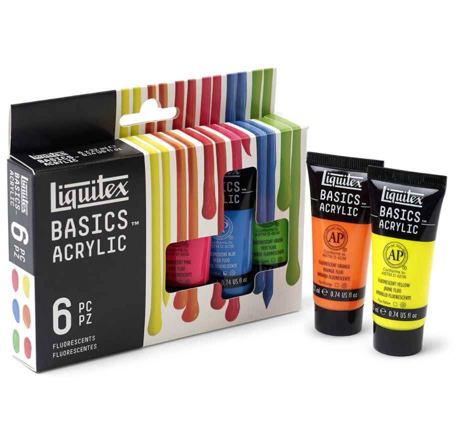 Liquitex® Basics Acrylic Set of 6 Fluorescent