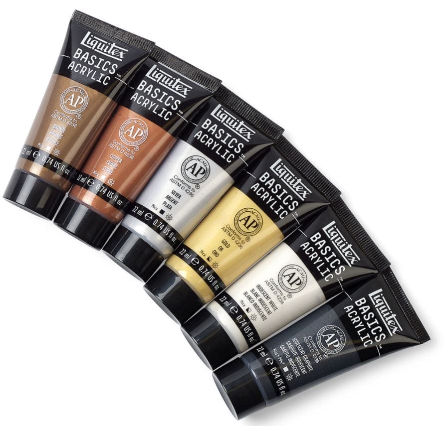 Liquitex® Basics Acrylic Set of 6 Iridescent
