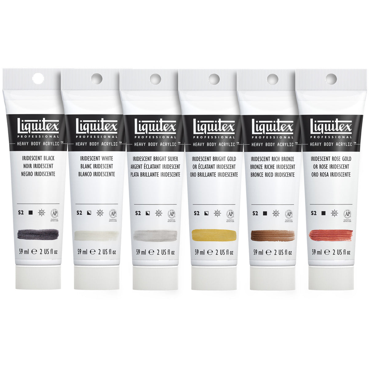 Liquitex Heavy Body Acrylic Set of 6 Iridescent