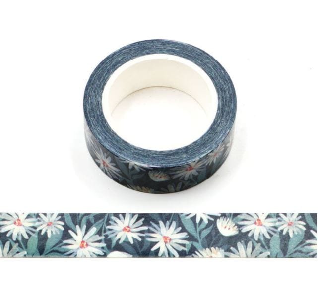 Daisy on Blue Washi Tape 15mm x 10m