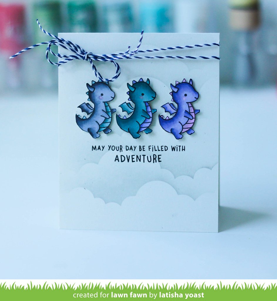 Lawn Fawn Little Dragons Clear Stamps 2