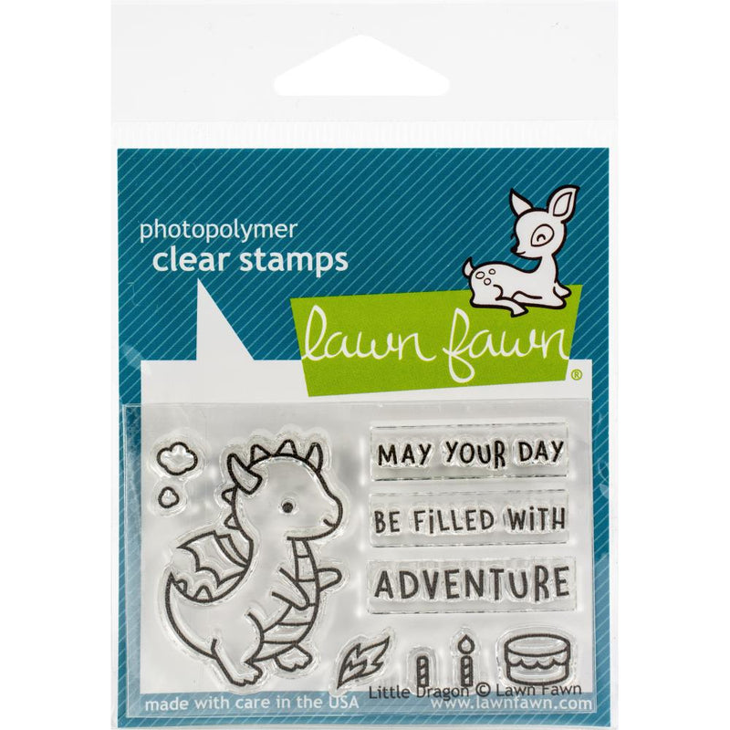 Lawn Fawn Little Dragons Clear Stamps 2" x 3"