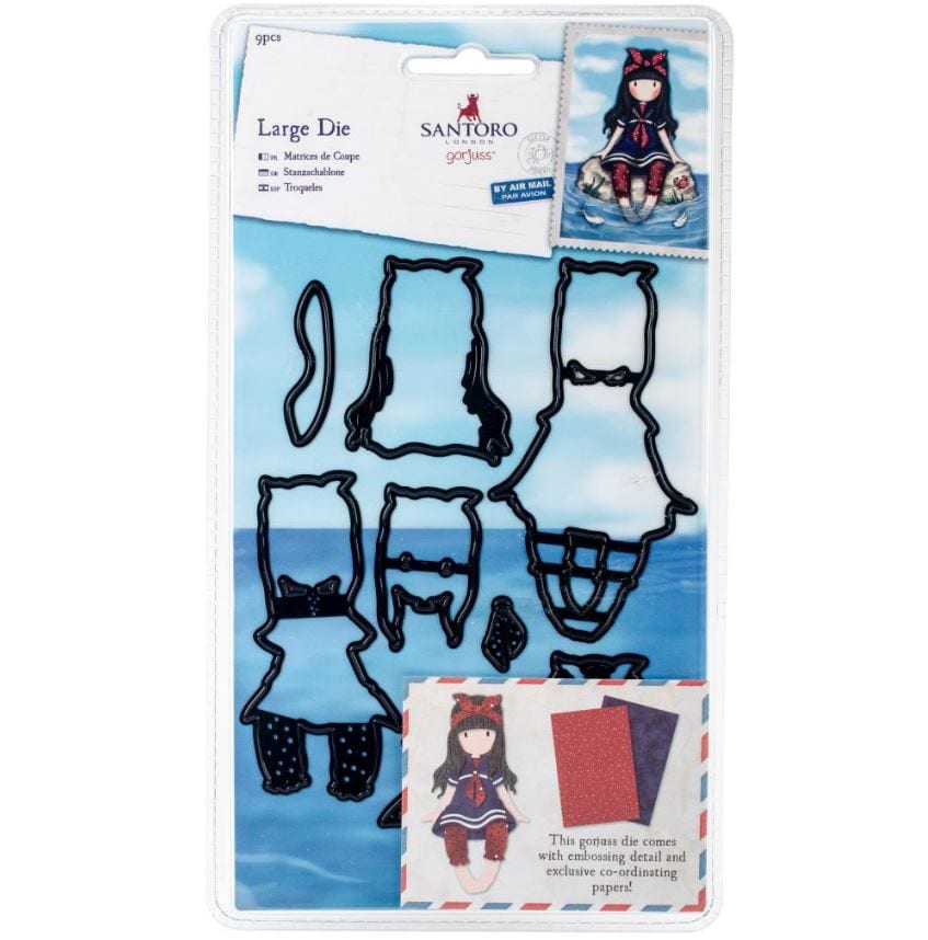Gorjuss Little Fishes Santoro's Decorative Dies 9/Pkg