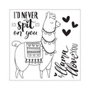 Sizzix Llama Love Framelits Die Set with Stamp 8/Pk