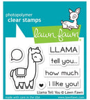 Lawn Fawn Llama Tell You Clear Stamps 2"x 3"
