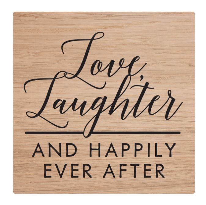 American Crafts Love, Laughter and Happy Ever After Rubber Stamp
