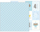 Pebbles Baby Boy Plaid Lullaby 12"x 12" Double-Sided Cardstock