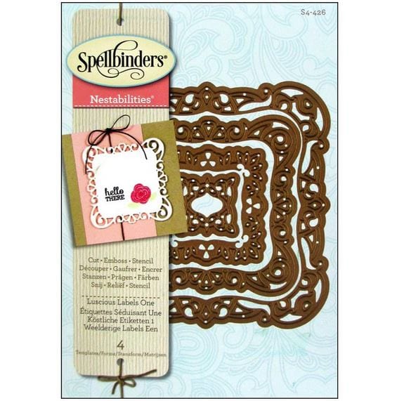 Spellbinders Luscious Labels One Die
