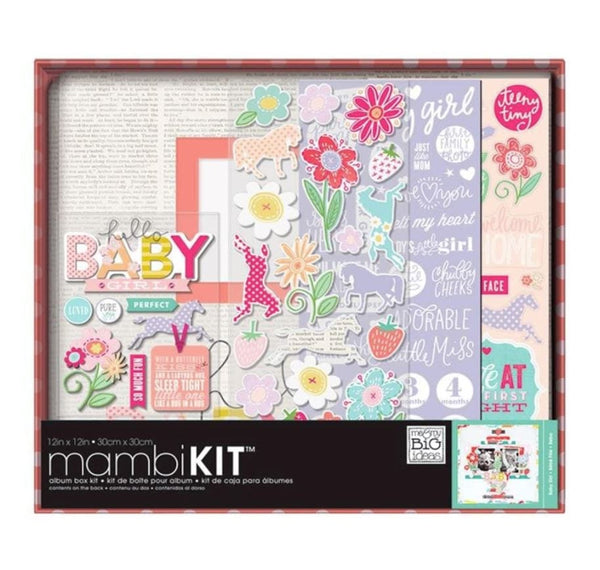 Me and My Big Ideas MAMBI Box Sweet Kit Album 12x12 Baby Girl