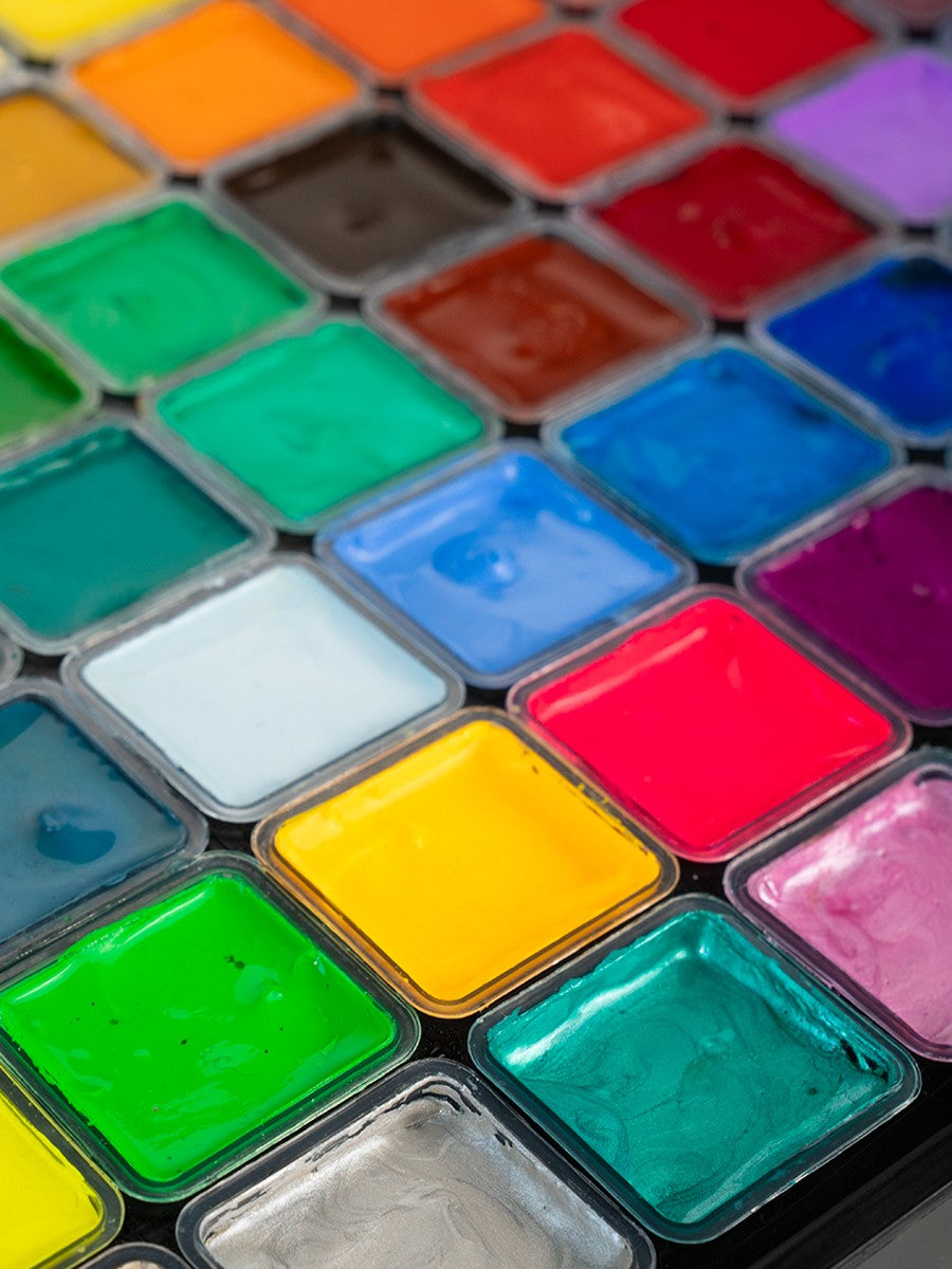 MIYA HIMI Gouache Paint Set Jelly Cup 56 Colors (No Brush Included)