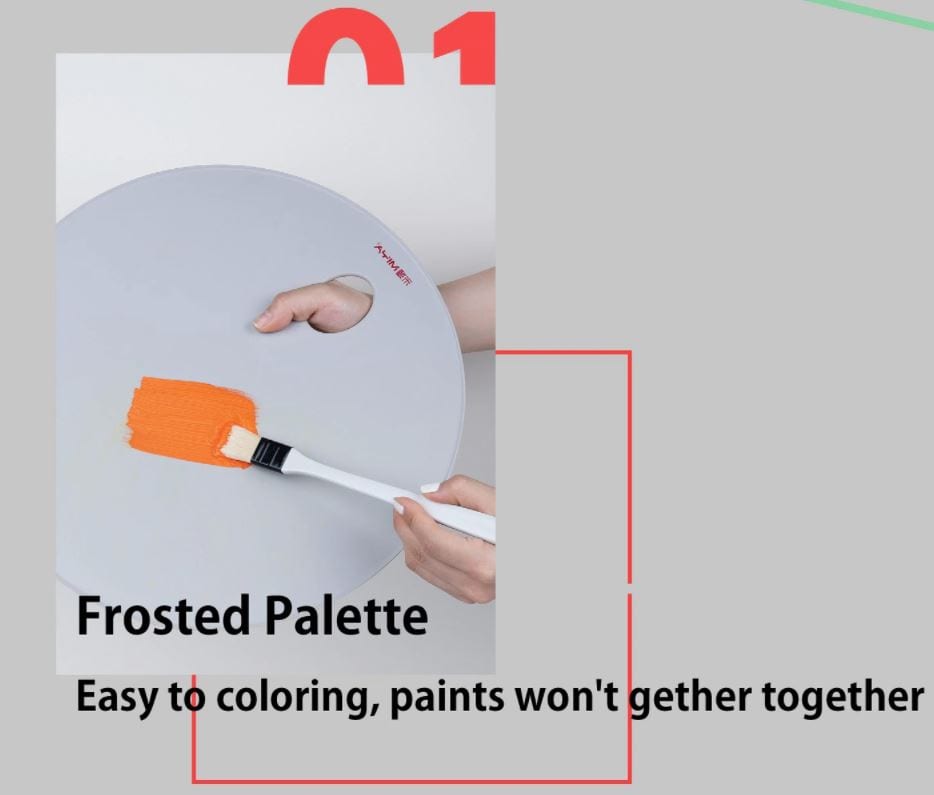 MIYA HIMI Frosted Palette White 360mm x 360mm
