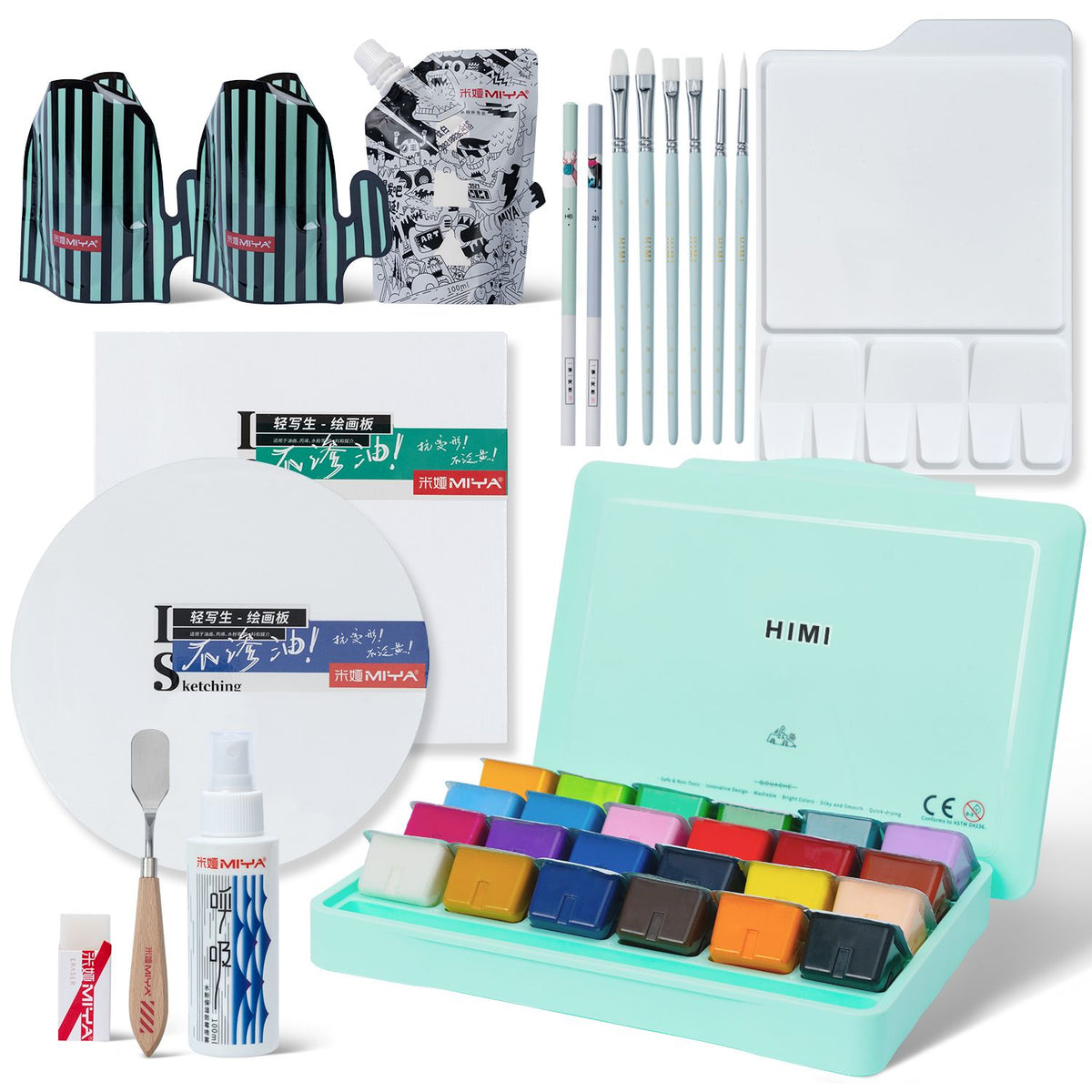 Miya Himi Gouache 24 Colors Box Set B