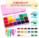MIYA HIMI Gouache Paint Set Jelly Cup 18 Colors (No Brush Included)