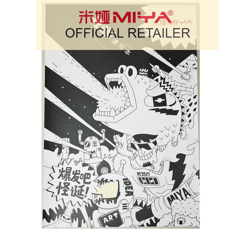 MIYA HIMI Large Sketch Book Weird Black 10.2