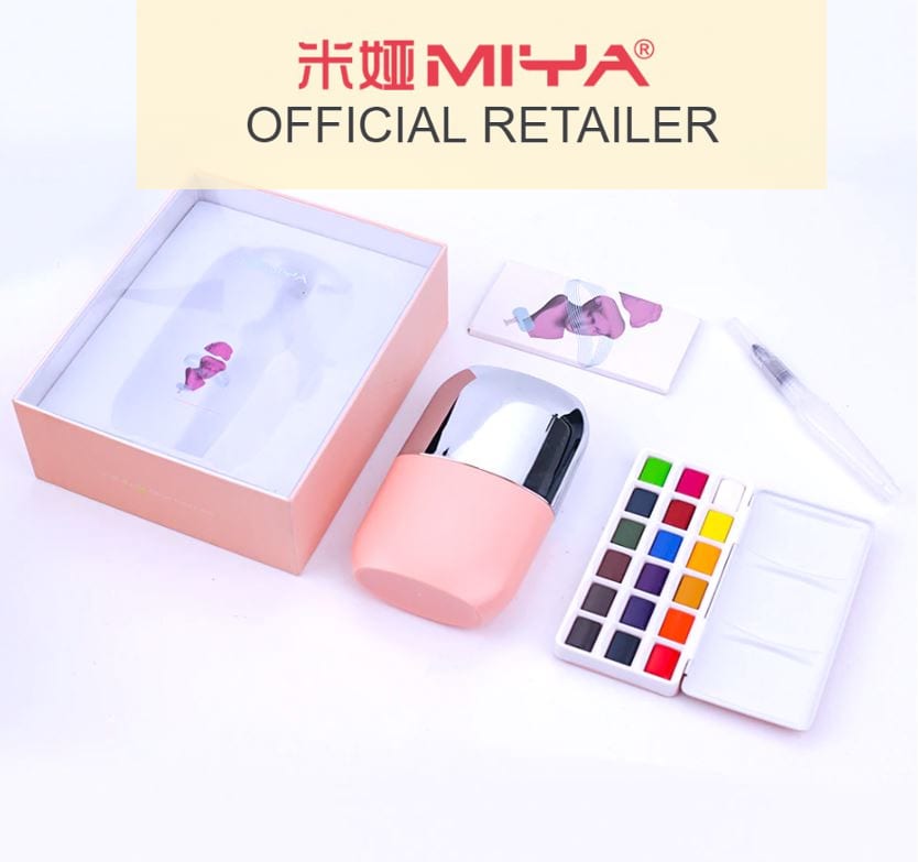MIYA HIMI Solid Watercolor Travel Set 18 Colors