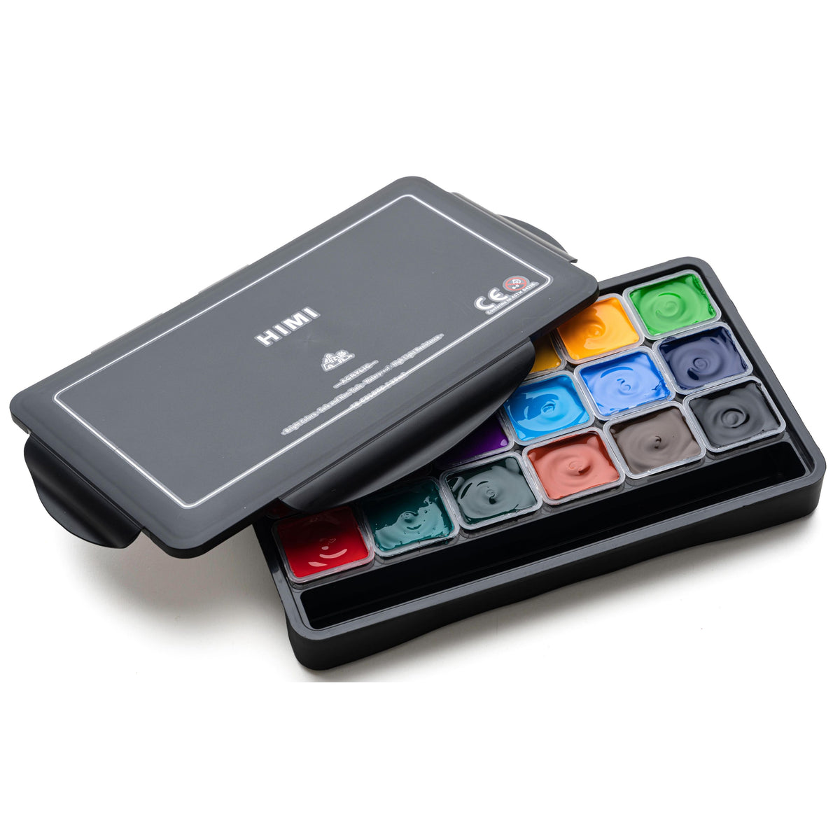 MIYA HIMI Acrylic Paint Set Jelly Cup 36 & 48 Colors (No Brush Included) Twin Cups