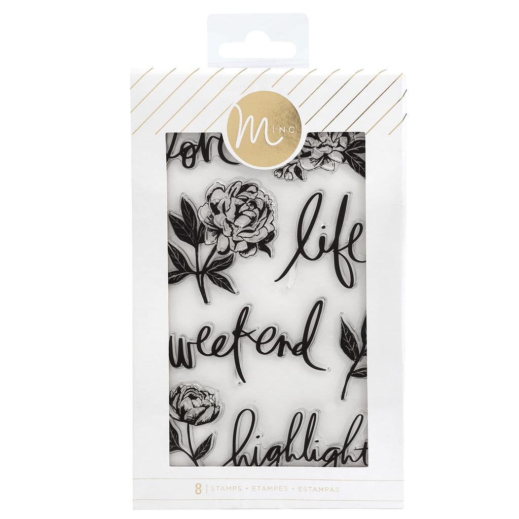 Heidi Swapp Minc Floral Stamps 8-pc