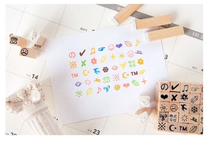 Infeel.Me Mini Rubber Stamp Set 25pcs