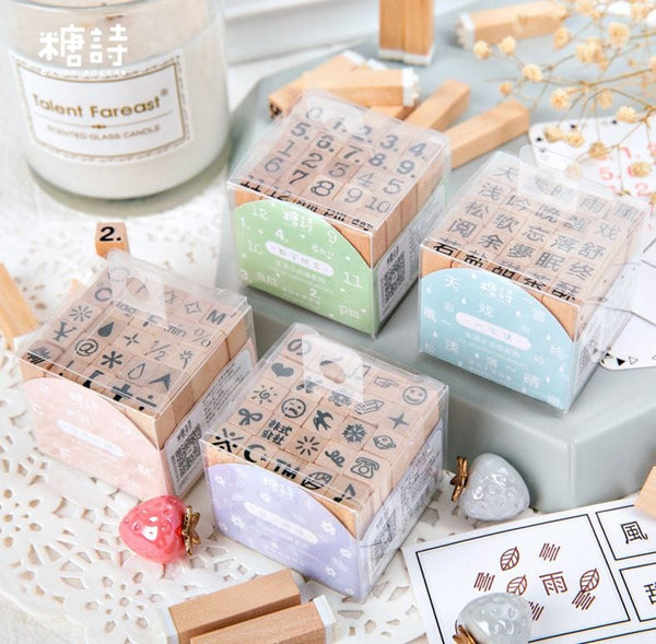 Infeel.Me Mini Rubber Stamp Set 25pcs