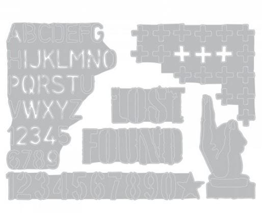 Sizzix Mixed Media #6 Tim Holtz Alterations Thinlits Die Set