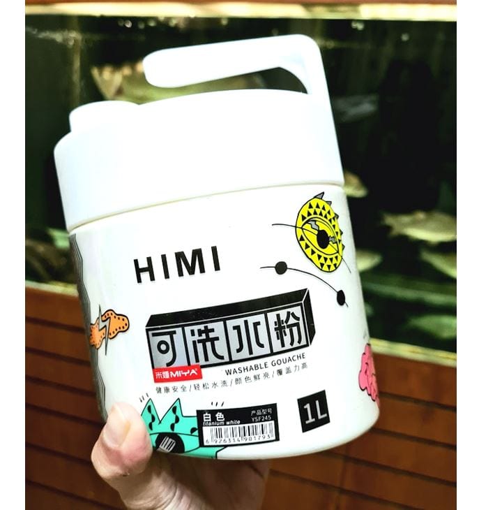 MIYA HIMI 1 Liter Titanium White Gouache Paint
