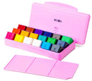 MIYA HIMI Gouache Paint Set Jelly Cup 18 Colors (No Brush Included)