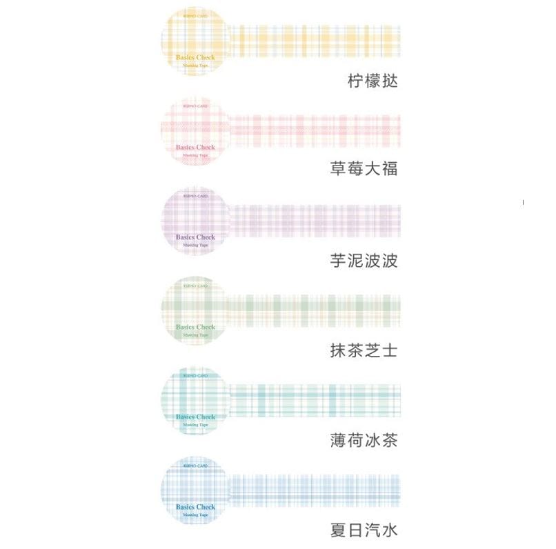 MoCard Gentle Plaid Basic Check Masking Tape